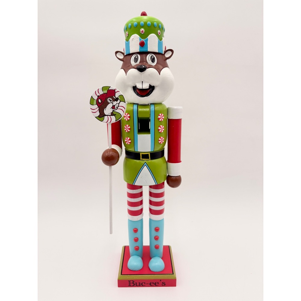 Buc-ee's Holiday Nutcracker Beaver Candy Lollipop Christmas Decor‎